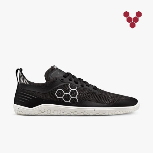 Vivobarefoot Geo Racer Knit Svart Joggesko Dame [5-NTIE]